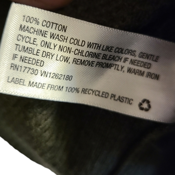 Waffle-knit cotton sweater, unisex M (Mens) or L (Womens) - Picture 6 of 6